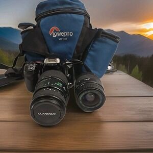 Minolta Maxxum 330si RZ 35mm Film Camera w/ 35-80mm & 70-300mm AF Lenses